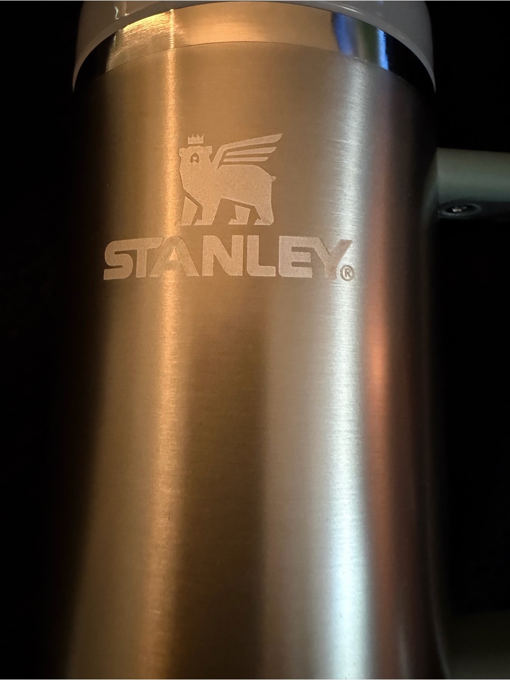 Stanley Silver Stainless Quencher Tumbler with White Label - Picture 2 of 7